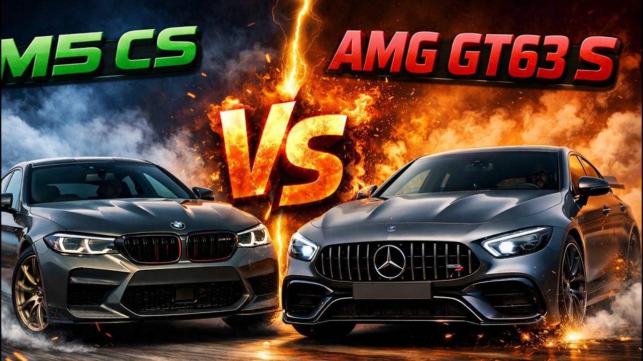 BMW M5 CS vs AMG GT63 S: The Ultimate Super-Sedan Showdown