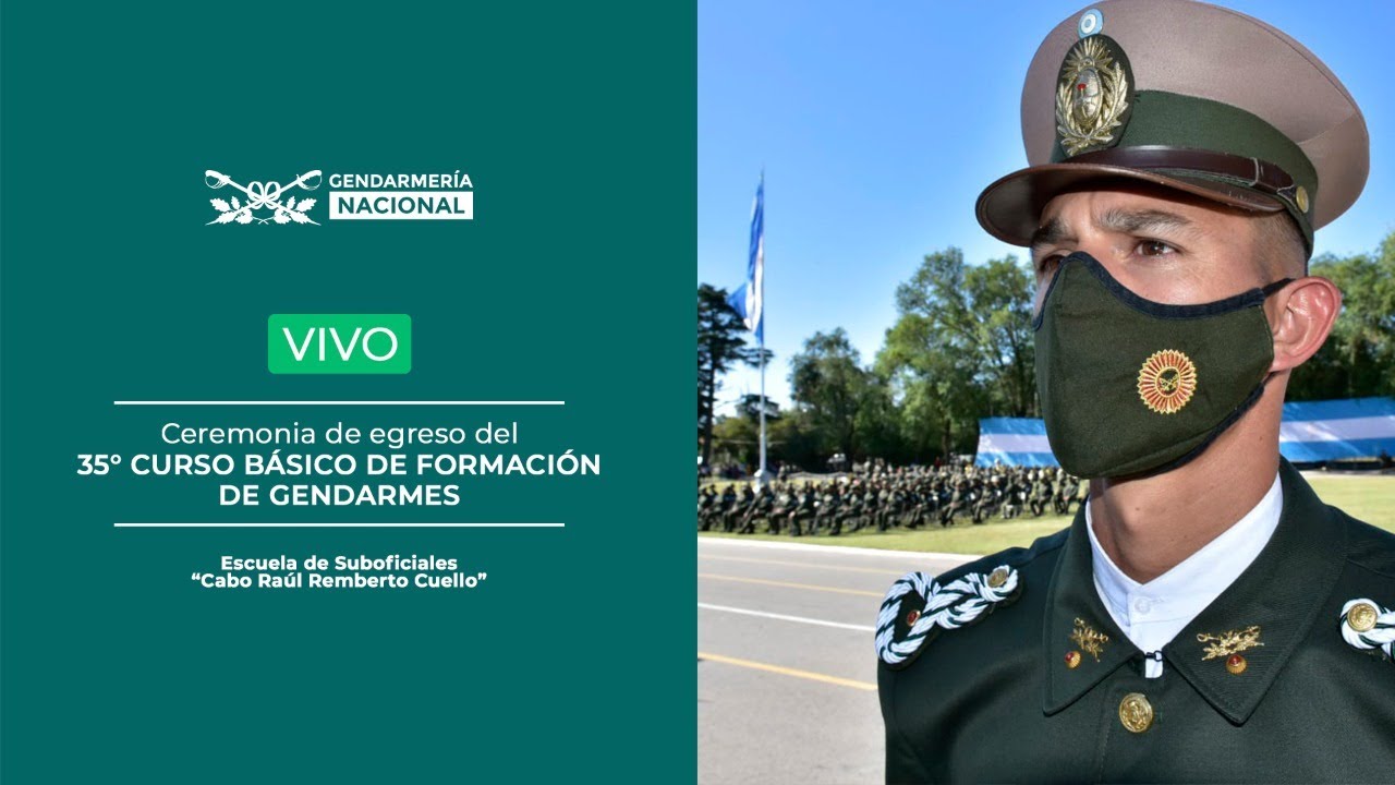 Ceremonia de Egreso del 35° Curso Básico de Formación de Gendarmes