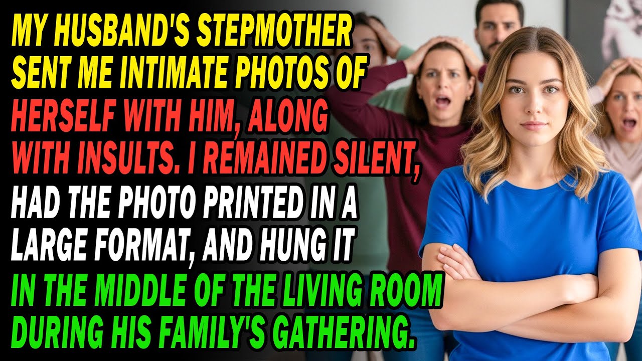 My Husband's Stepmother Sent Intimate Photos Of Them🖼️😱 I Printed A Large One For The Living Room..😏