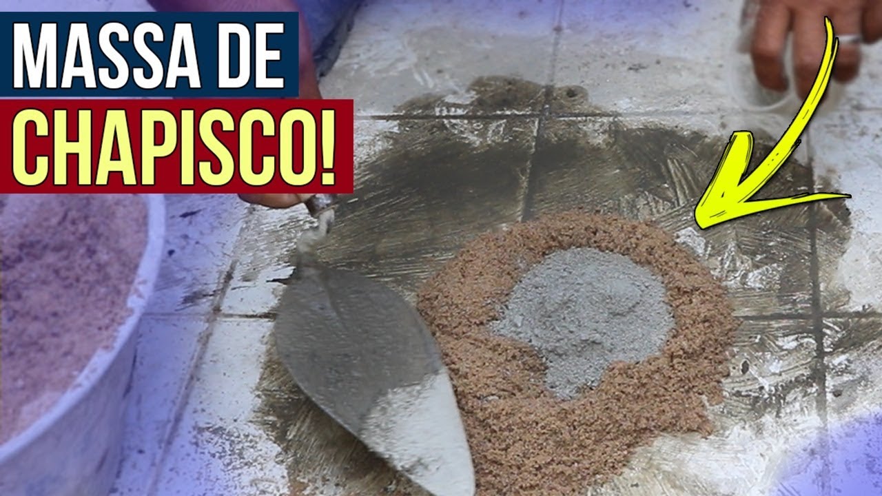 COMO FAZER MASSA PRA CHAPISCO! PASSO A PASSO