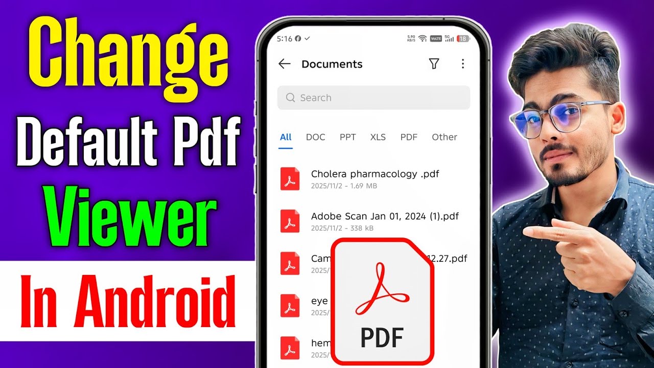 How to change default pdf viewer in android | change default pdf viewer android | change pdf viewer