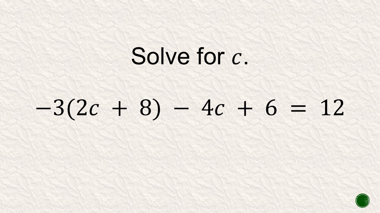 Solving Equation 1