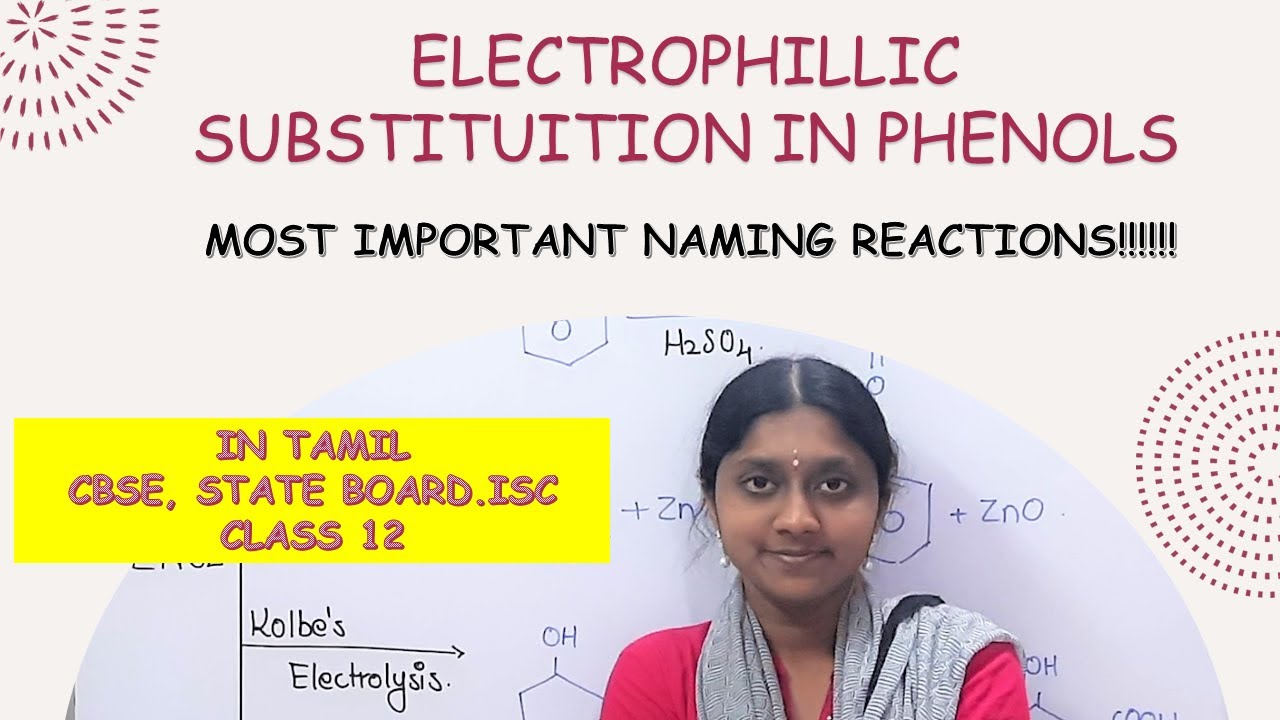 Electrophilic Substitution Reaction in Phenols | class 12|  Most Important Name Reactions