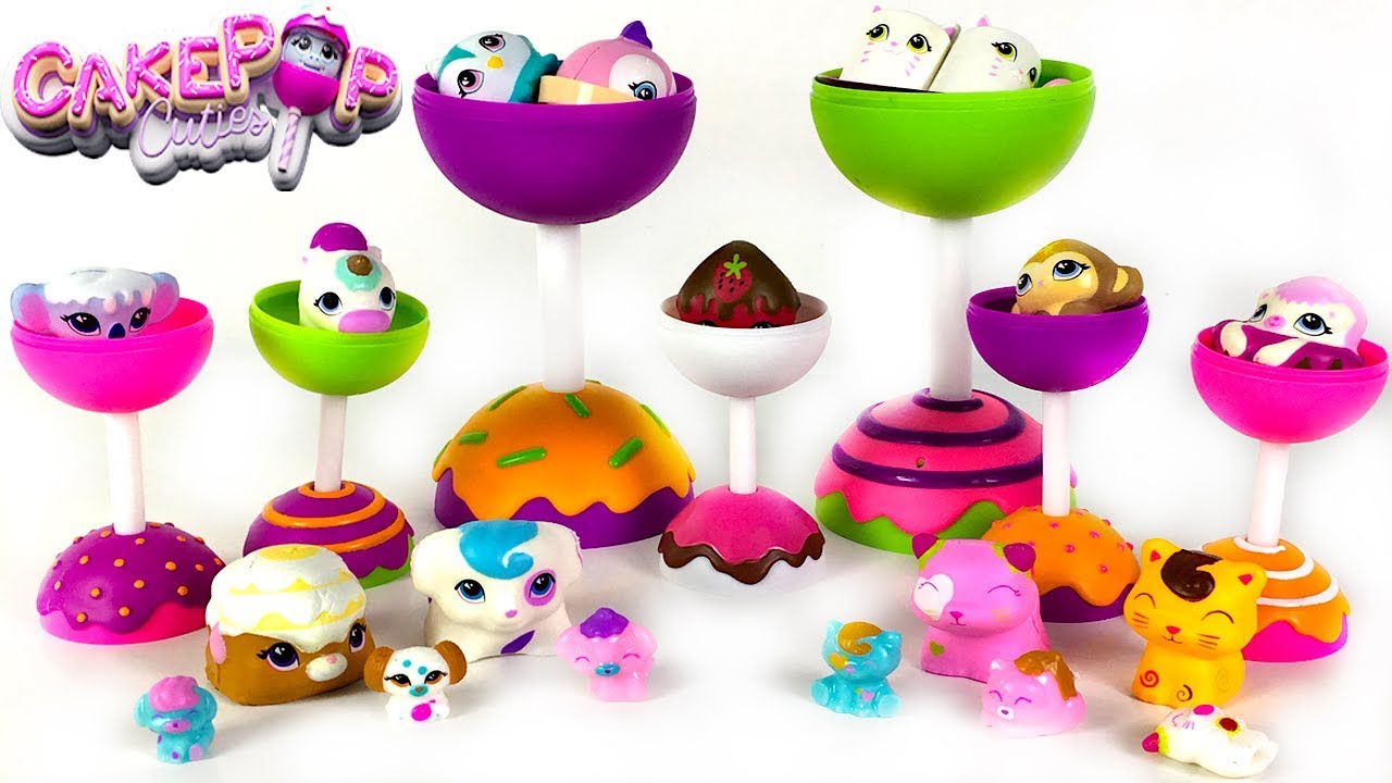 CAKEPOP CUTIES BOX WITH FAMILY PACKS 7 SURPRISES JUMBO POPS & MINI POPS WITH SQUISHIES - UNBOXING