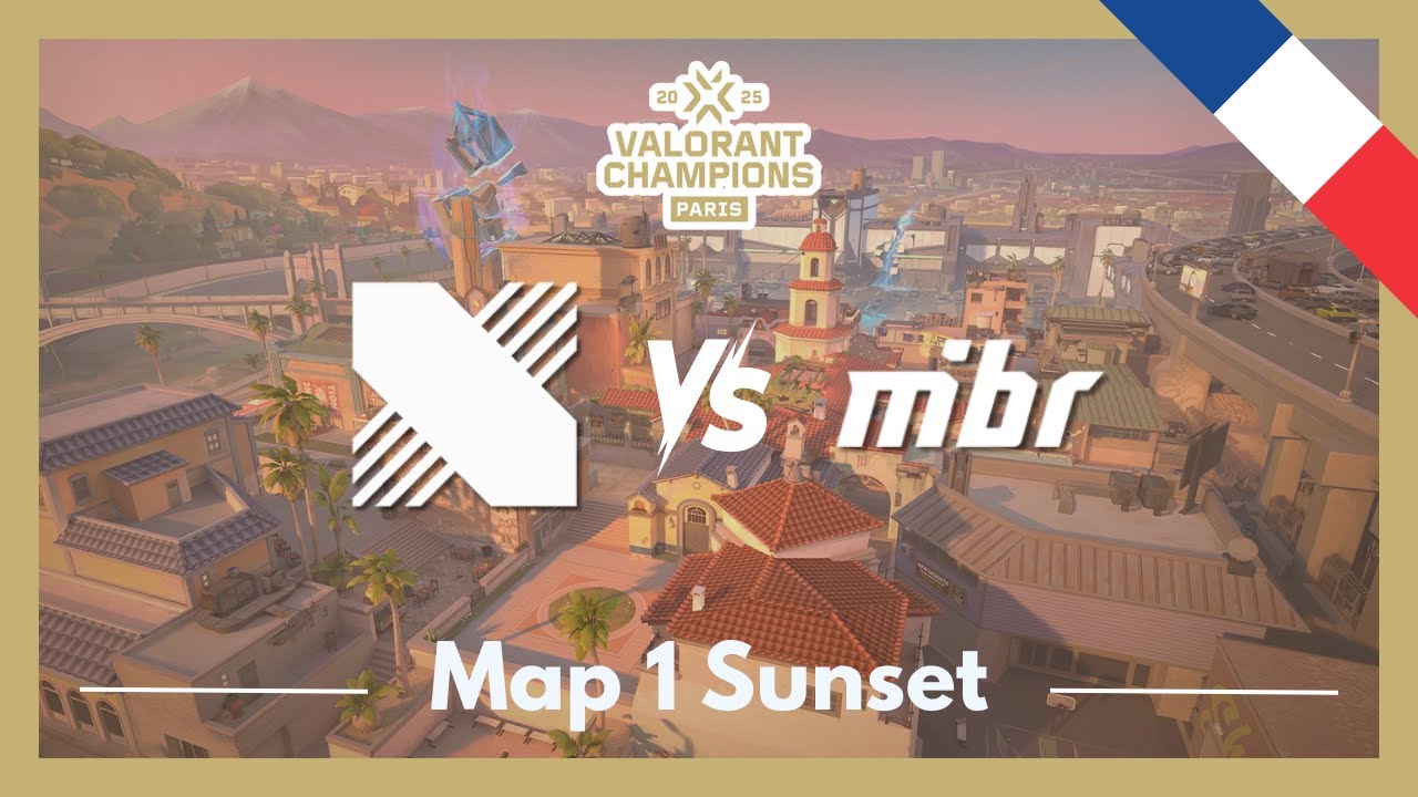 VCT CHAMPIONS Парижские плей-офф | DRX против MIBR | Карта 1, закат