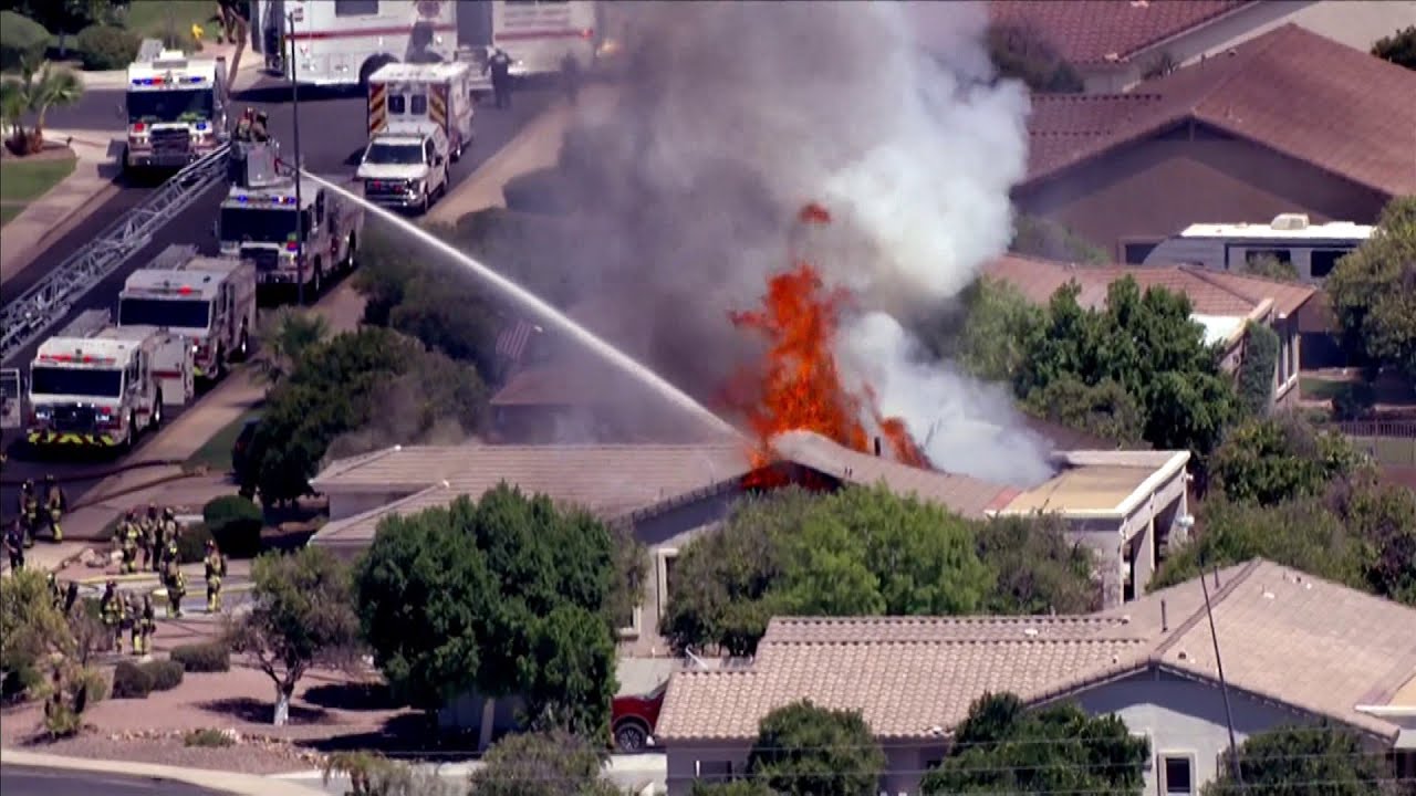 LIVE: Fire rips through home in Mesa, Arizona