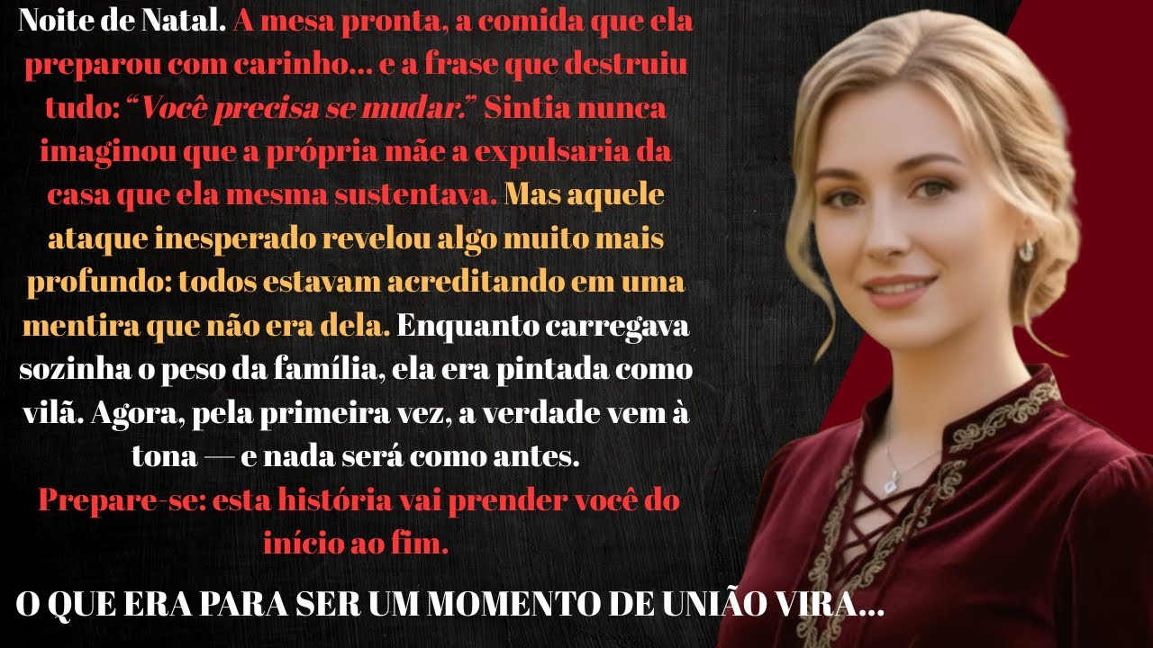 “No Natal… Quando minha mãe sorriu justamente pra mim e disse, você não faz  mais parte da família.”