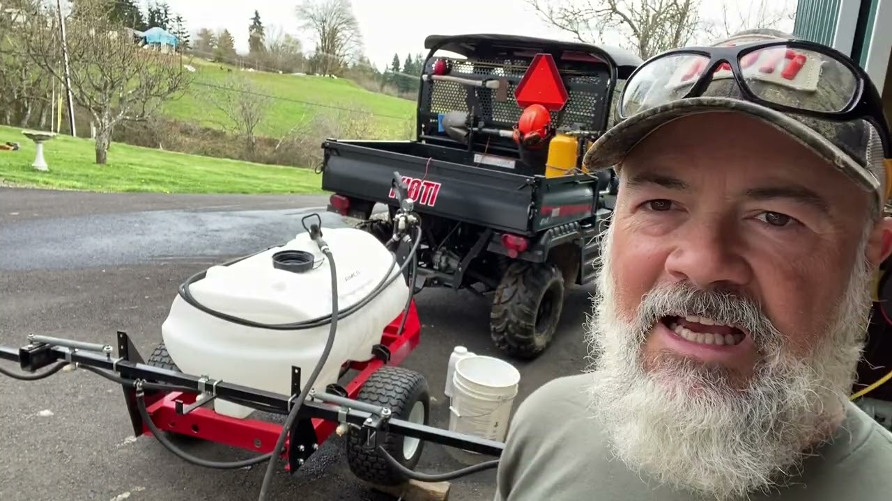 Commercial Size Field Sprayer - Fimco 60 Gallon Trailer Sprayer - Let's try it! #164