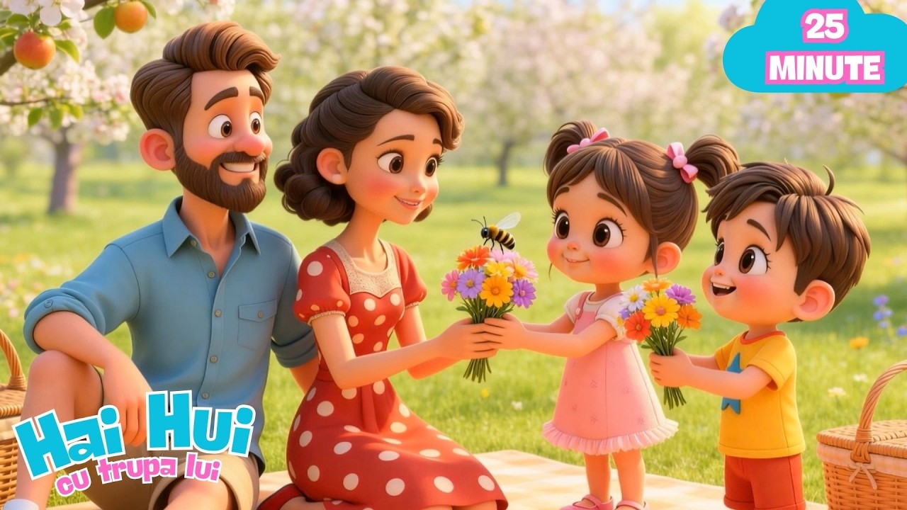 Înfloresc grădinile, ceru-i ca oglinda 🌸 Cântecele de primăvară pentru copii