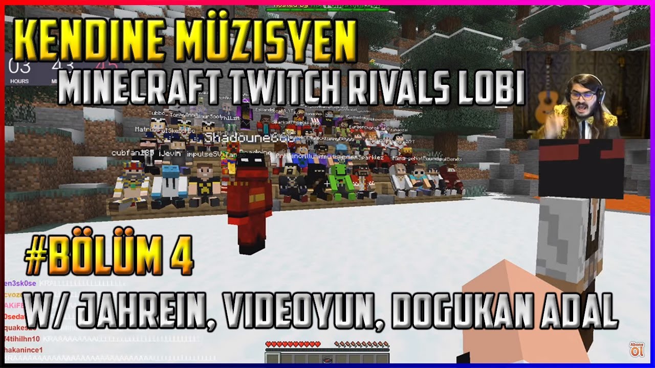 Kendine Müzisyen - Minecraft Twitch Rivals Hazırlıkları # Bölüm 4 w/ Jahrein, Videoyun, Doğukan Adal