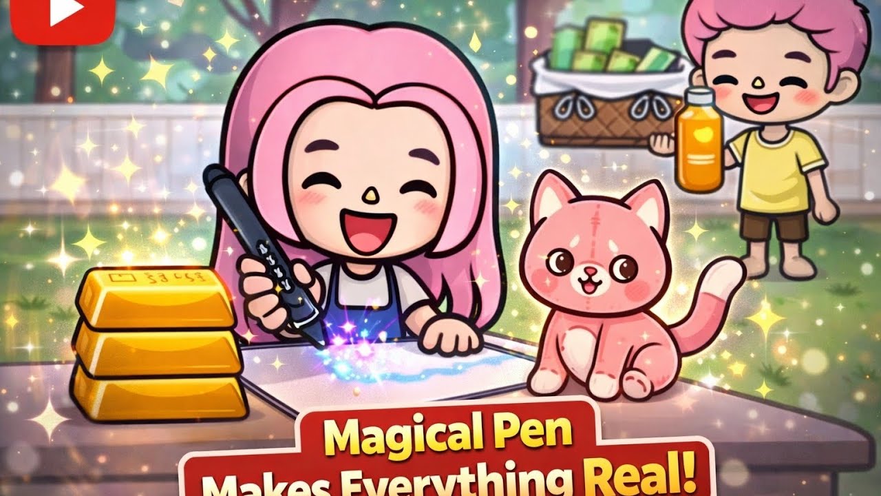 Magical Pen Makes Everything Real. |SunBoca |TocaBoca |TocaLifeWorld