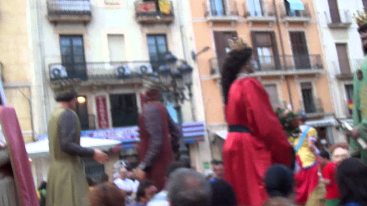 Ball conjunt de gegants de la II mostra nocturna de Tarragona 2012 (3)