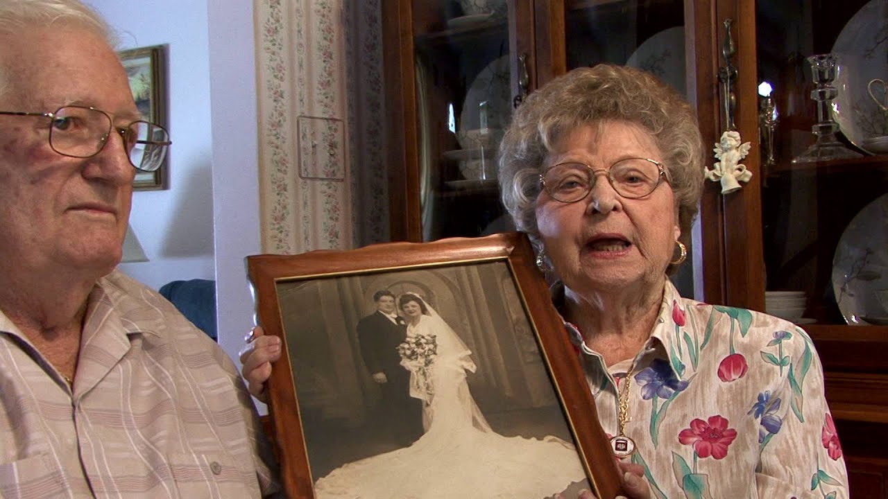 Edwin and Betty Morgan - Parachute Wedding Dress