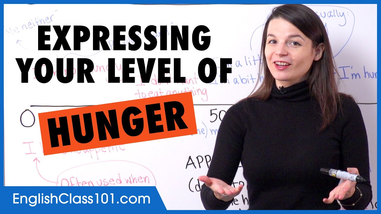 Learn English | How to Express your level of hunger - Starving, Famished, I'm dying of hunger!