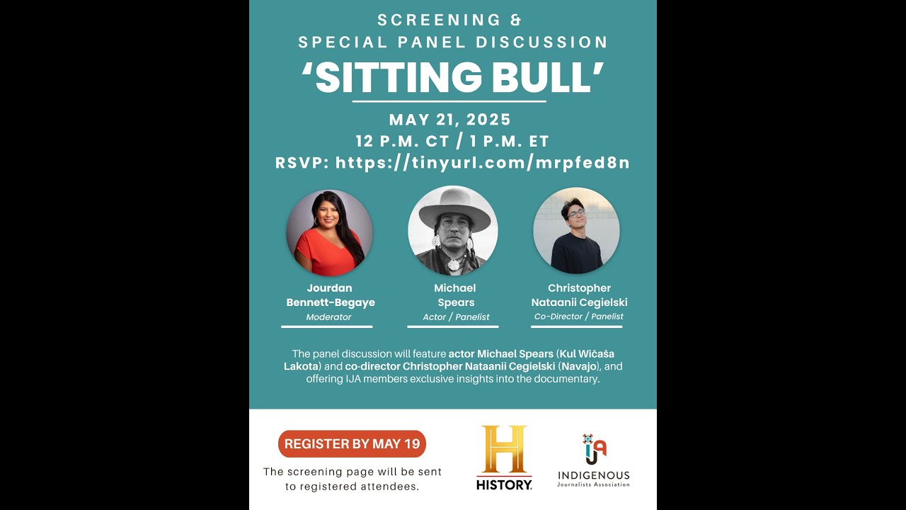 IJA & The HISTORY Channel™ panel discussion for the upcoming documentary ‘Sitting Bull’