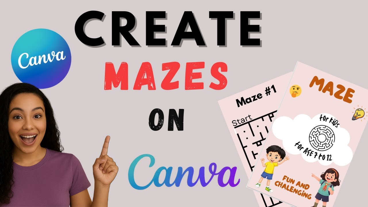 How to Create a Maze Puzzle Book for KDP in Canva (Step-by-Step Tutorial)