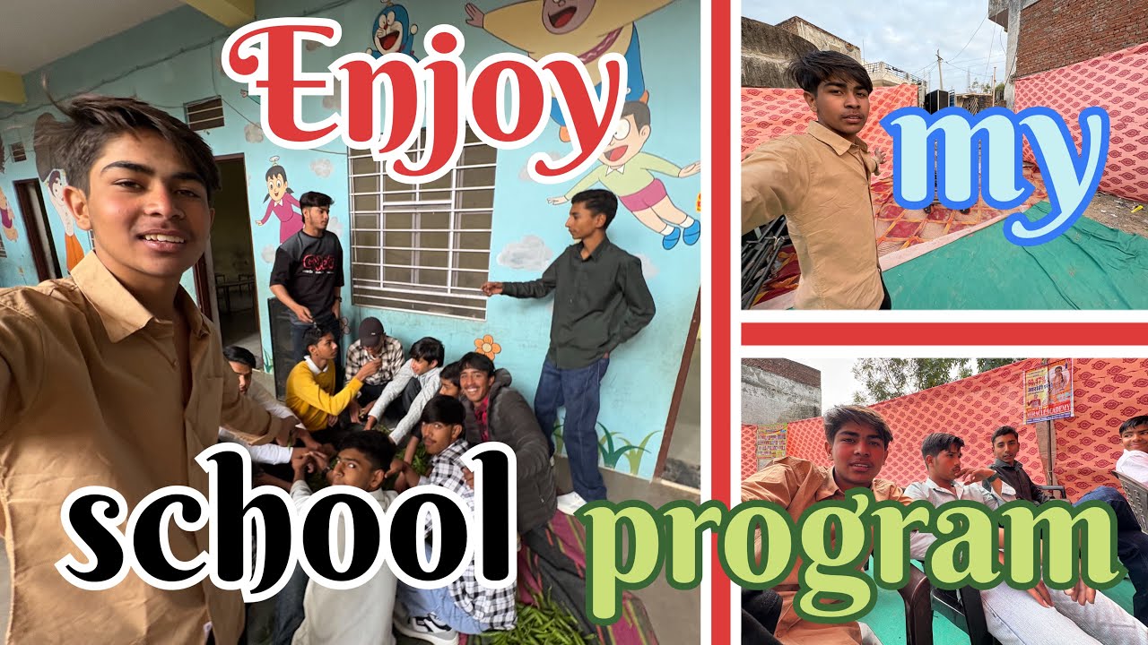 Enjoy my school program 😍🤪 !! full enjoyment vlog with dosto !! 