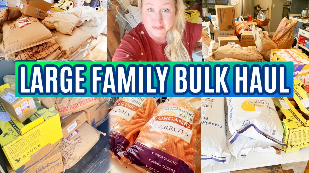 💰 MASSIVE LARGE FAMILY BULK GROCERY HAUL | My 1st Azure Standard Order $1300! *dreams come true*