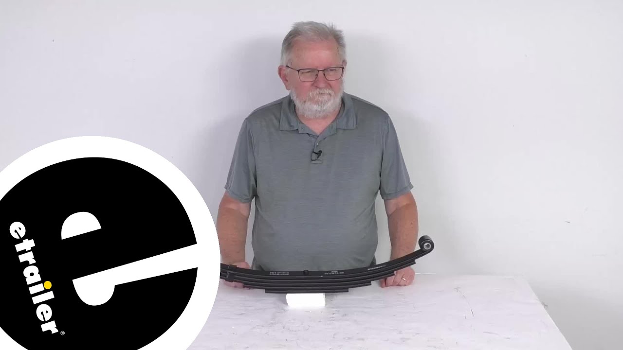 etrailer | Detailed Breakdown of the 5-Leaf Double-Eye Spring for 6,000-lb Trailer Axles