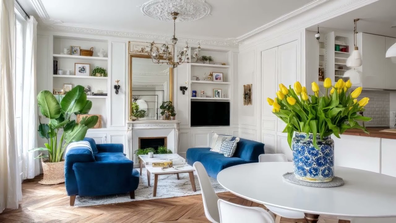 Очаровательные парижские небольшие квартиры, сочетающие в себе лучшие дизайнерские решения.