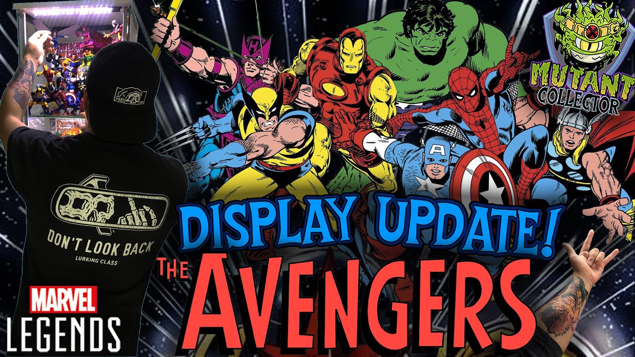 Marvel Legends Collection Avengers Comic UPDATE! Display Video 2024 | Set-Up Super Heroes!