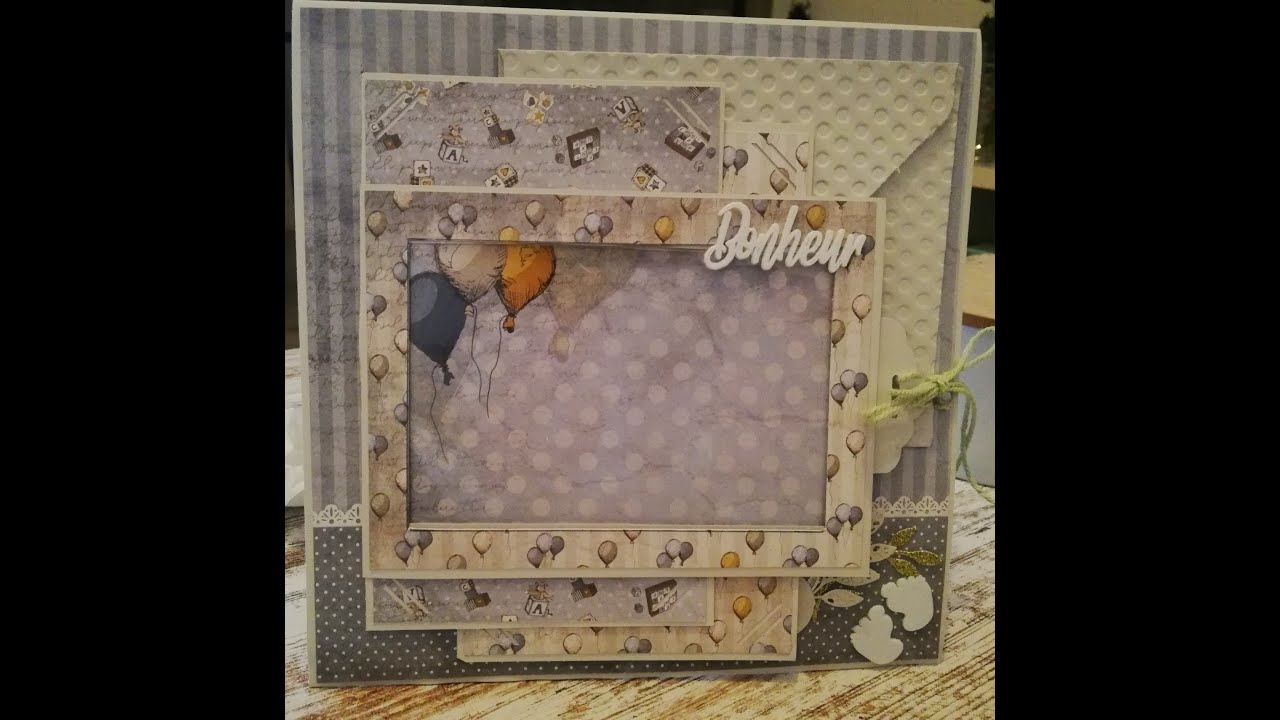 Tuto album naissance gar&ccedil;on partie 1 Collection Vintage baby