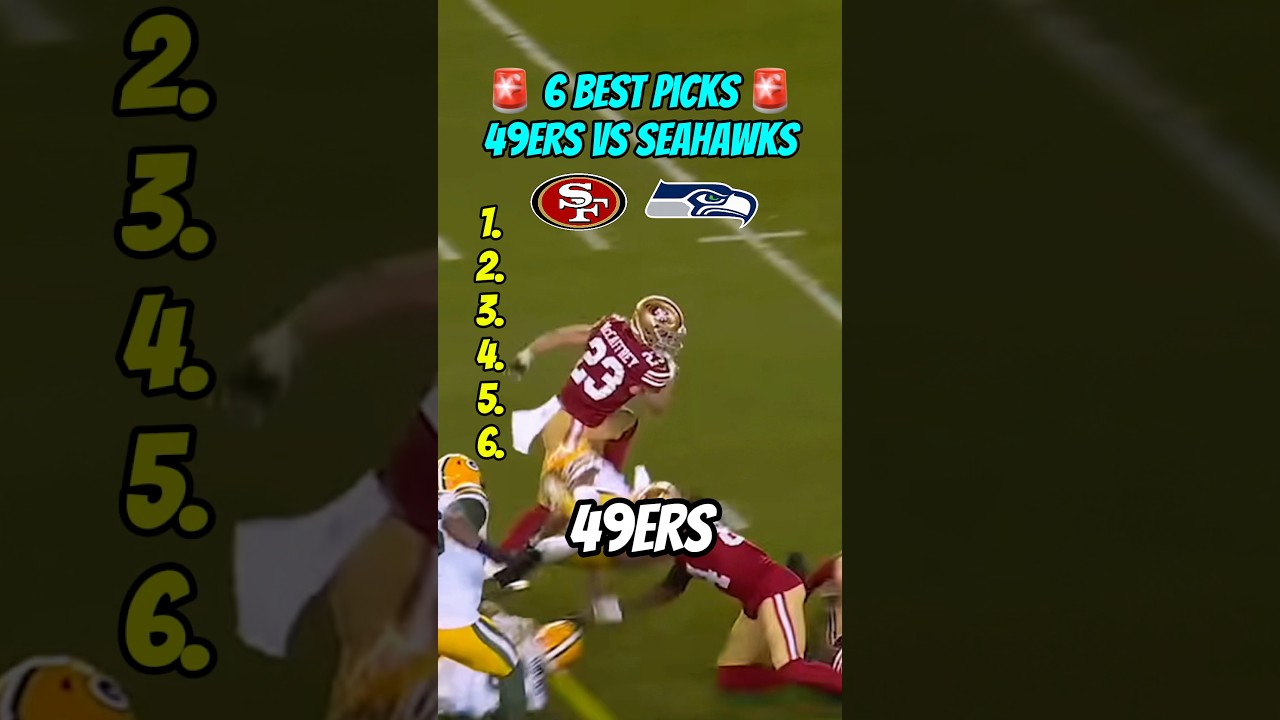 49ers vs Seahawks Longshot Parlay: 6 Best Picks SF vs SEA 🚀