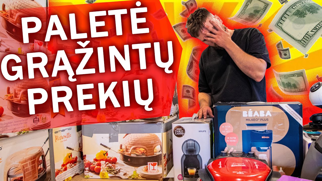 Nupirkau PALETĘ Grąžintų Prekių už 180Eur