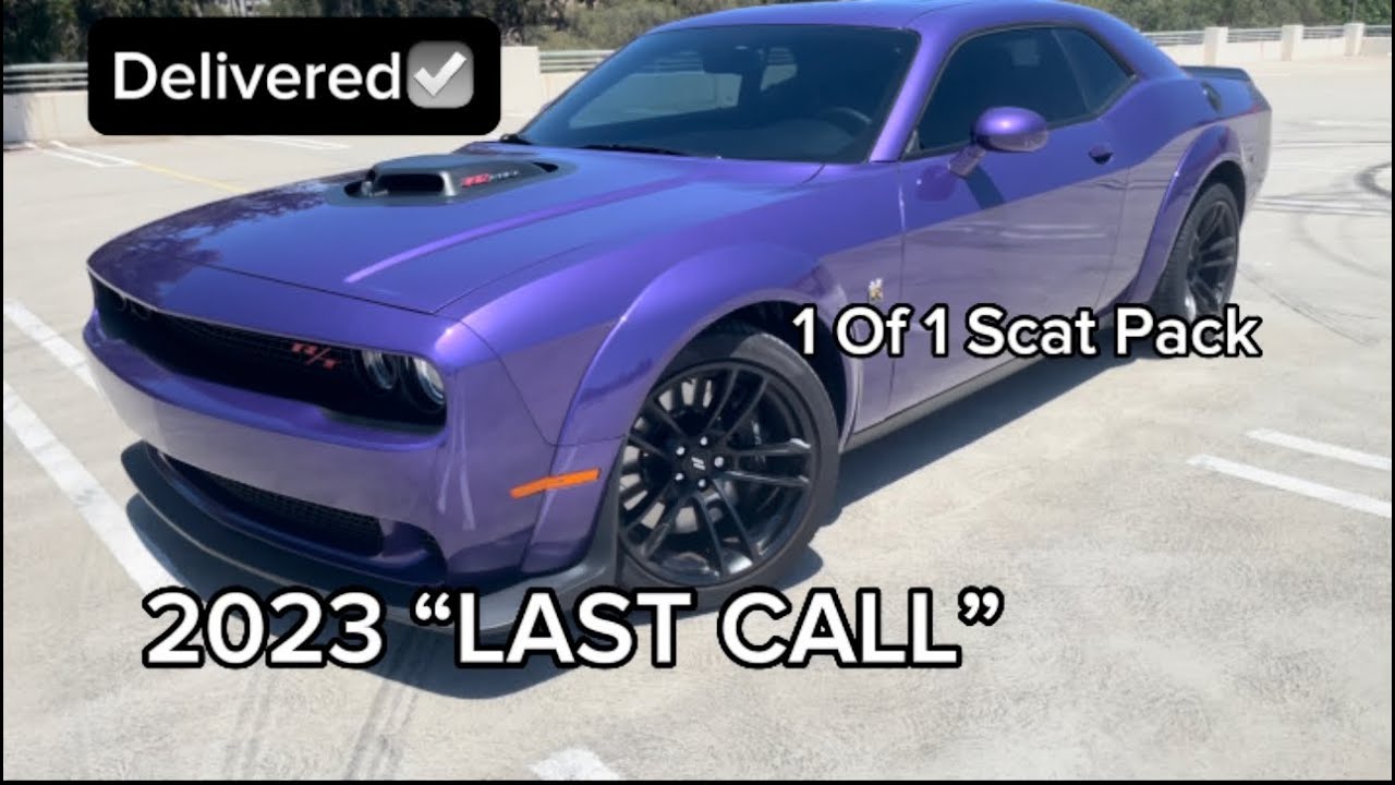 Taking Delivery Of My 1OF1 LAST CALL Dodge Challenger Scatpack Widebody Shaker!! (23 Years Old) 4K!