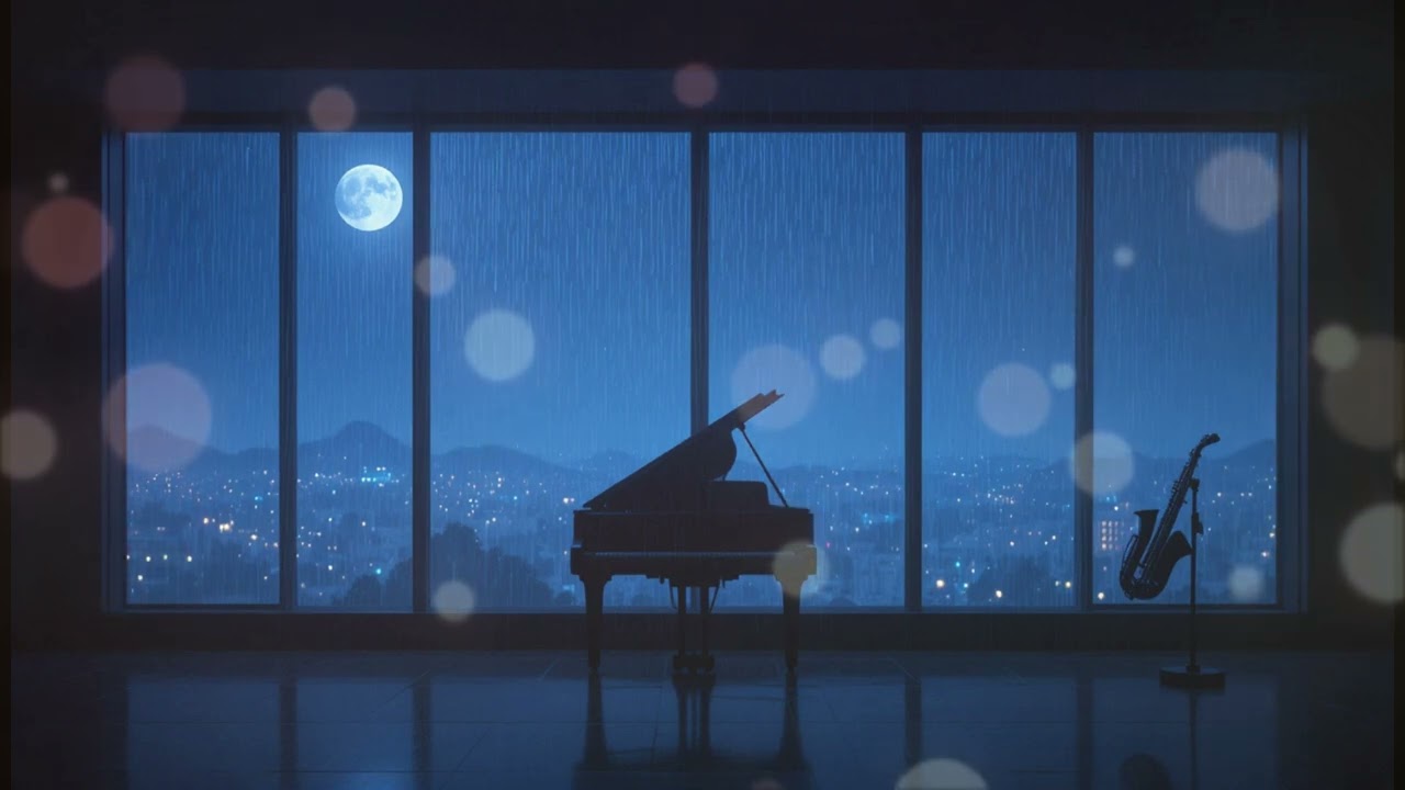 ค่ำคืนแสนสงบ Midnight Serenity 🌙 Lofi Jazz Piano & Sax | ฟังก่อนนอน (Deep Sleep) - Melody Relaxation