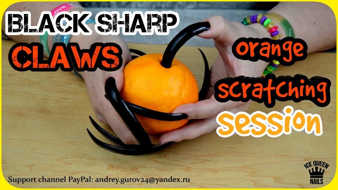 CLOSE UP PERFECT ASMR EXTREME AGGRESSIVE LONG NAILS SCRATCHING HARD FRUIT BEST INCREDIBLE  SOUNDS