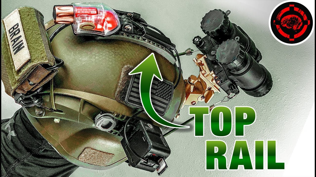 Adding a Top ARC Rail to My Night Helmet (Strobe, GoPro Session, Night Vision Goggles and Powerbank)
