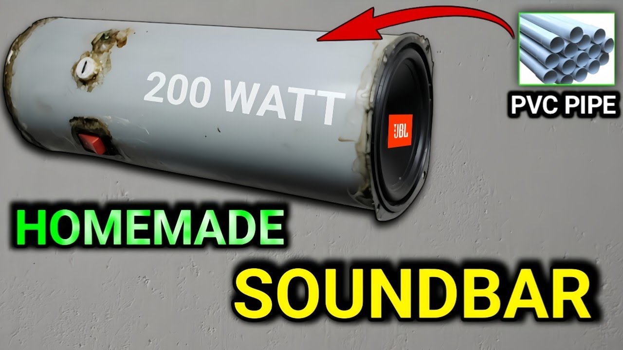  Homemade Soundbar 🔊| Making Soundbar At Home Use PVC Pipe 