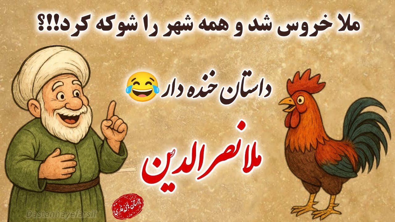 ملانصرالدین خروس می‌شود🐓🤣| داستان خنده دار ملانصرالدین | داستان های فارسی #قصص#story