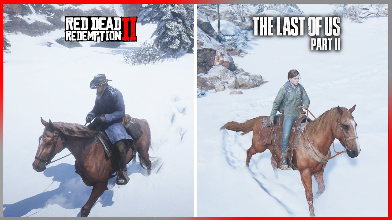 TLOU 2 vs RDR 2 - Details Comparison