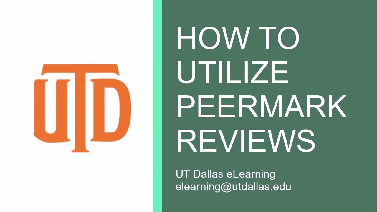 How to Complete and Access a PeerMark Review