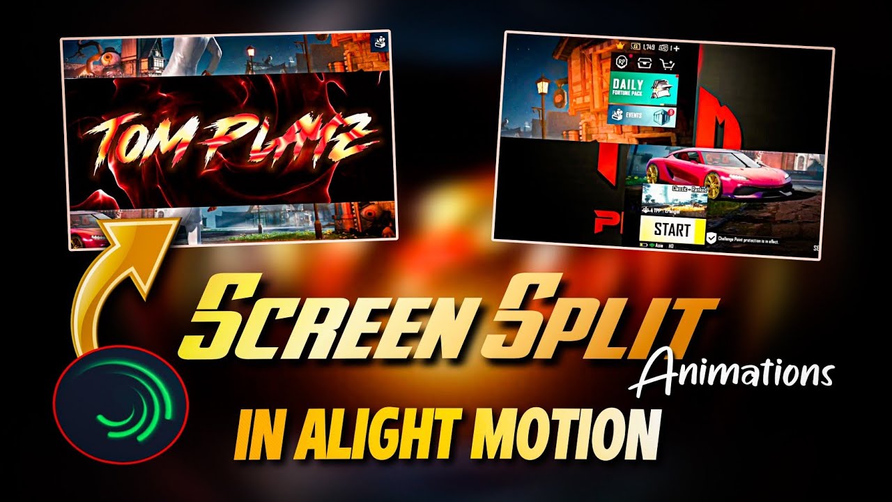 3 Basic Split Screen Animations in Alight Motion😱 | Lobby Screen Split Tutorial | Mr TOM Playz
