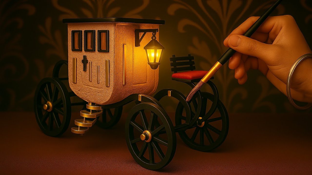 How To Make Carriage | Cardboard Wagon | Creative DIY