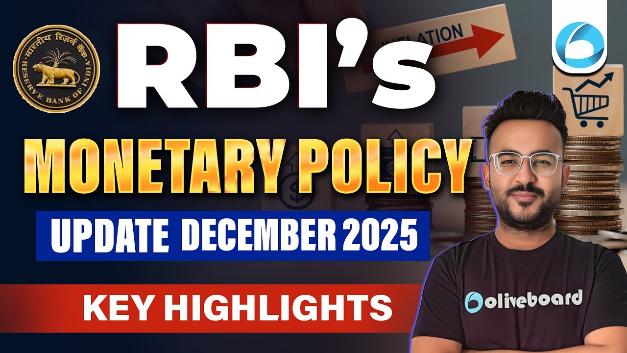 RBI's MPC Meeting | December 2025 | Key Highlights | RBI Grade B 2025
