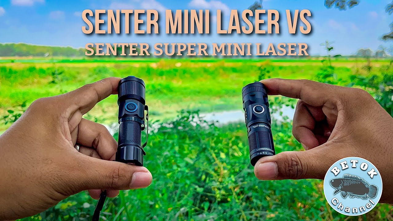 SENTER SUPER MINI LASER VS SENTER MINI LASER || KECIL TAPI SUPER TERANG