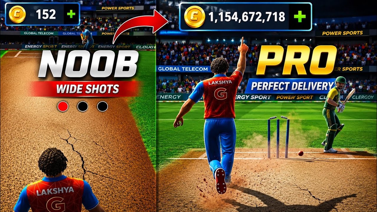     Cricket League Noob Se Pro 🔥 Secret Tips + Fast Coins Earn | Gems Giveaway 💎