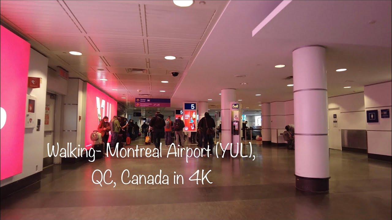 [4K]  Dorval, QC, Canada:  Walking around Montreal Airport  (YUL) | #78