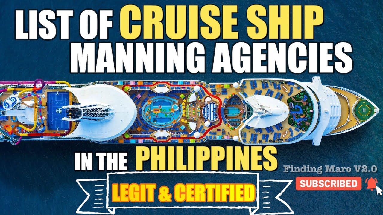 List of Cruise Ship Manning Agencies in the Philippines - Legit & Certified - APPLY NOW/ FREE TRAVEL