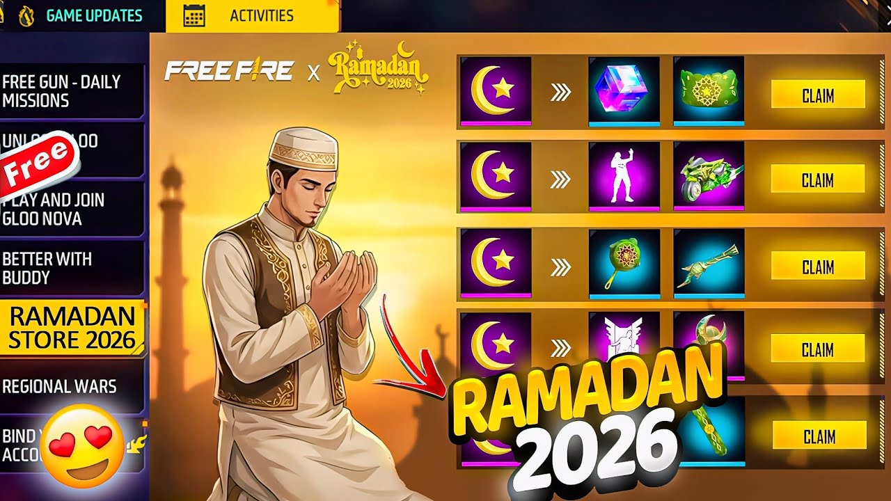 Ramadan Special Event 💥😮 Free Fire-এ আসলো নতুন চমক | Ramzan Event 2026