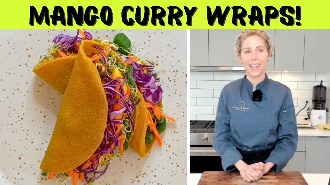 Raw Food CHEF Shares SECRET Mango Curry Wrap Recipe 🤤