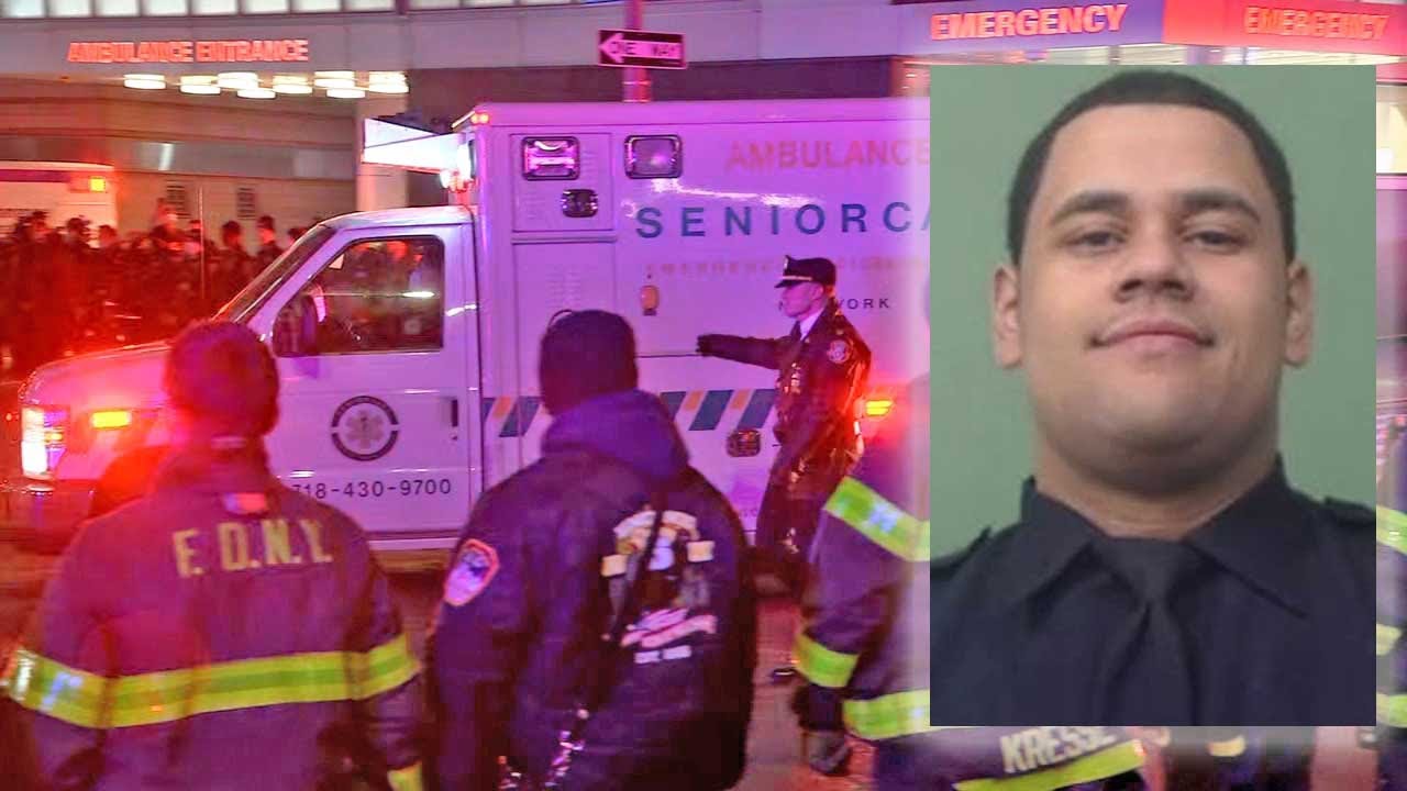 Wounded NYPD officer fights for life; Suspected gunman dies