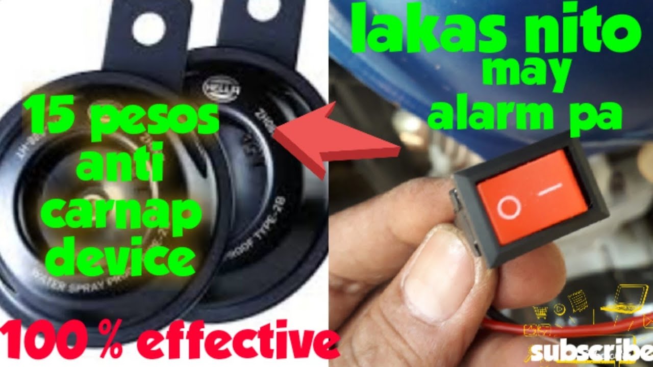 ANTI CARNAP device sa motor~may kasama pang alarm..
