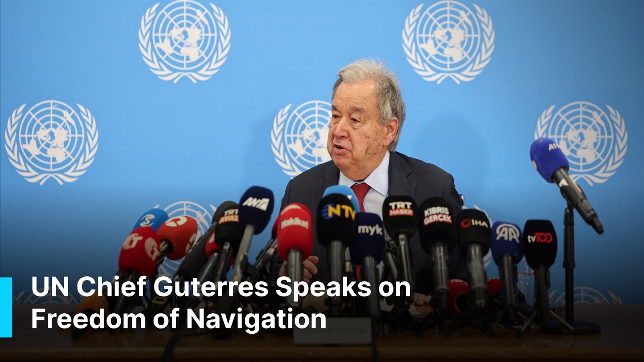 🔴LIVE : UN Chief Guterres Speaks on Freedom of Navigation | AC112