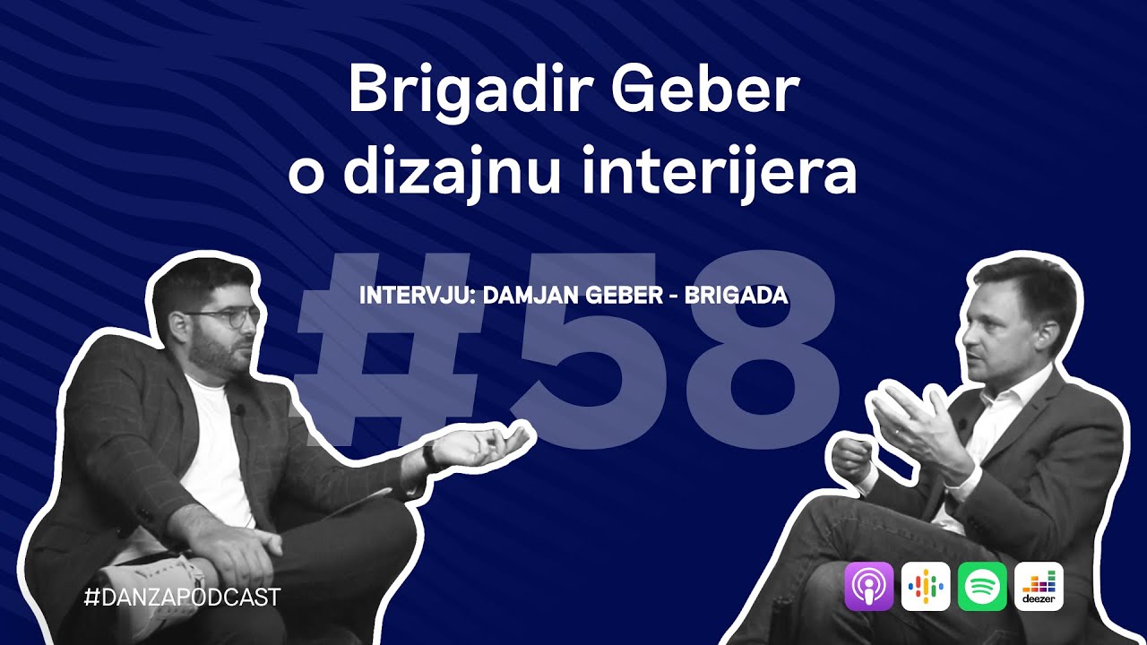 Brigadir Geber o dizajnu interijera | Damjan Geber, Brigada