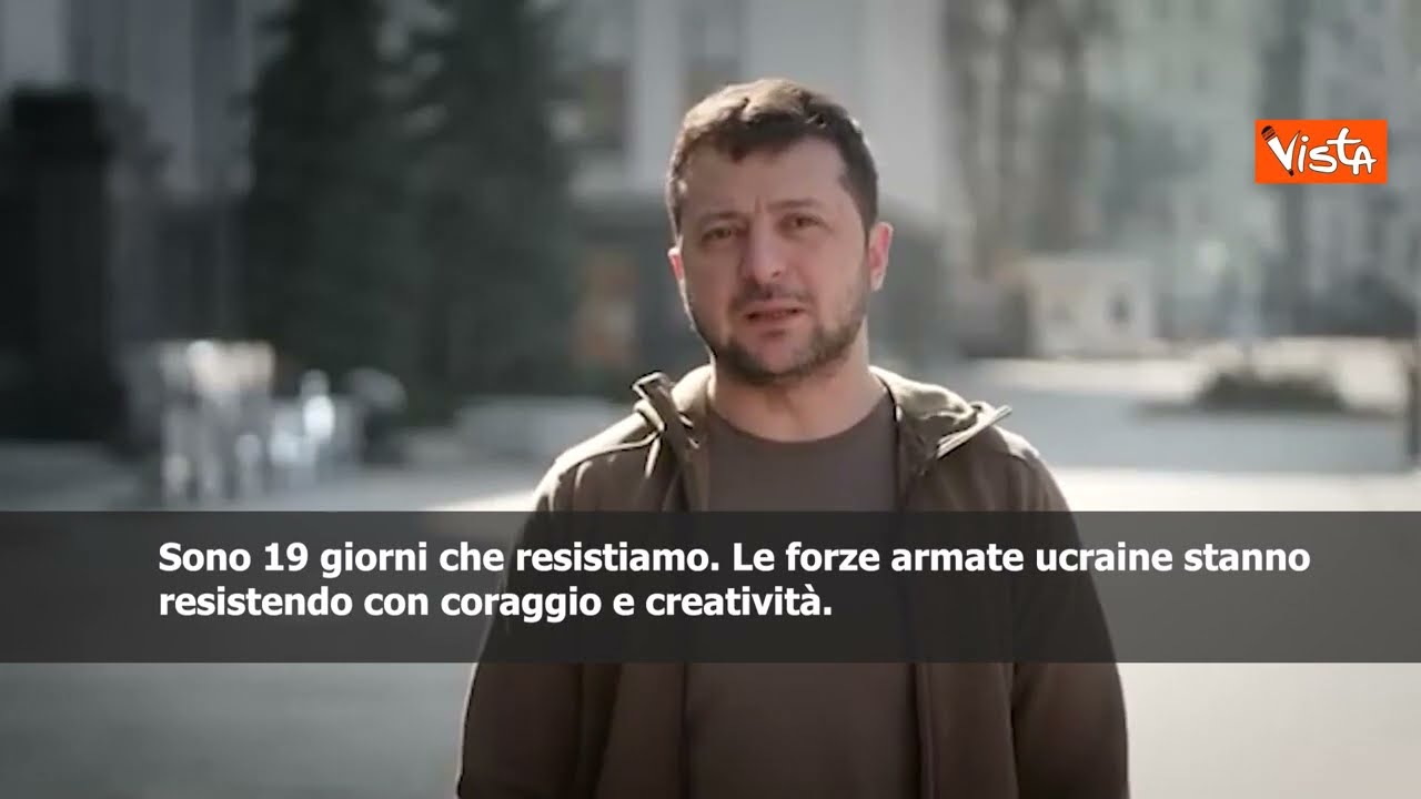 Il nuovo video di Zelensky: 